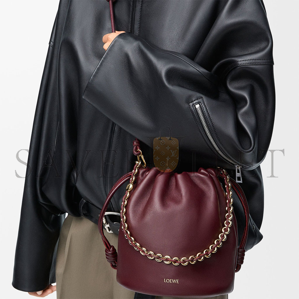 l*ew* flamenco purse bucket in mellow nappa lambskin 0011054665 (32*24*17cm)